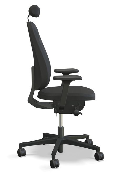 Huvudbild Höganäs 280 svart Select med arm- och nackstöd