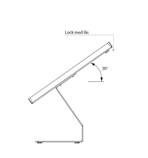 Huvudbild LÅSBART BORDSSTATIV TILL APPLE IPAD 10,2