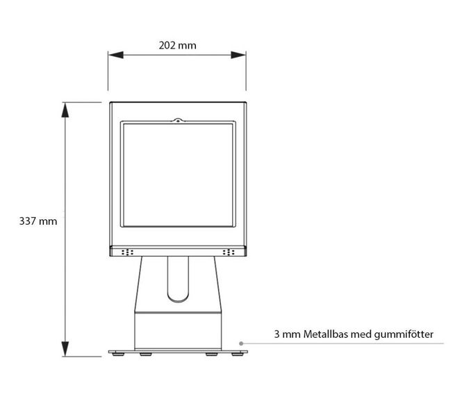Huvudbild LÅSBART BORDSSTATIV TILL APPLE IPAD 10,2